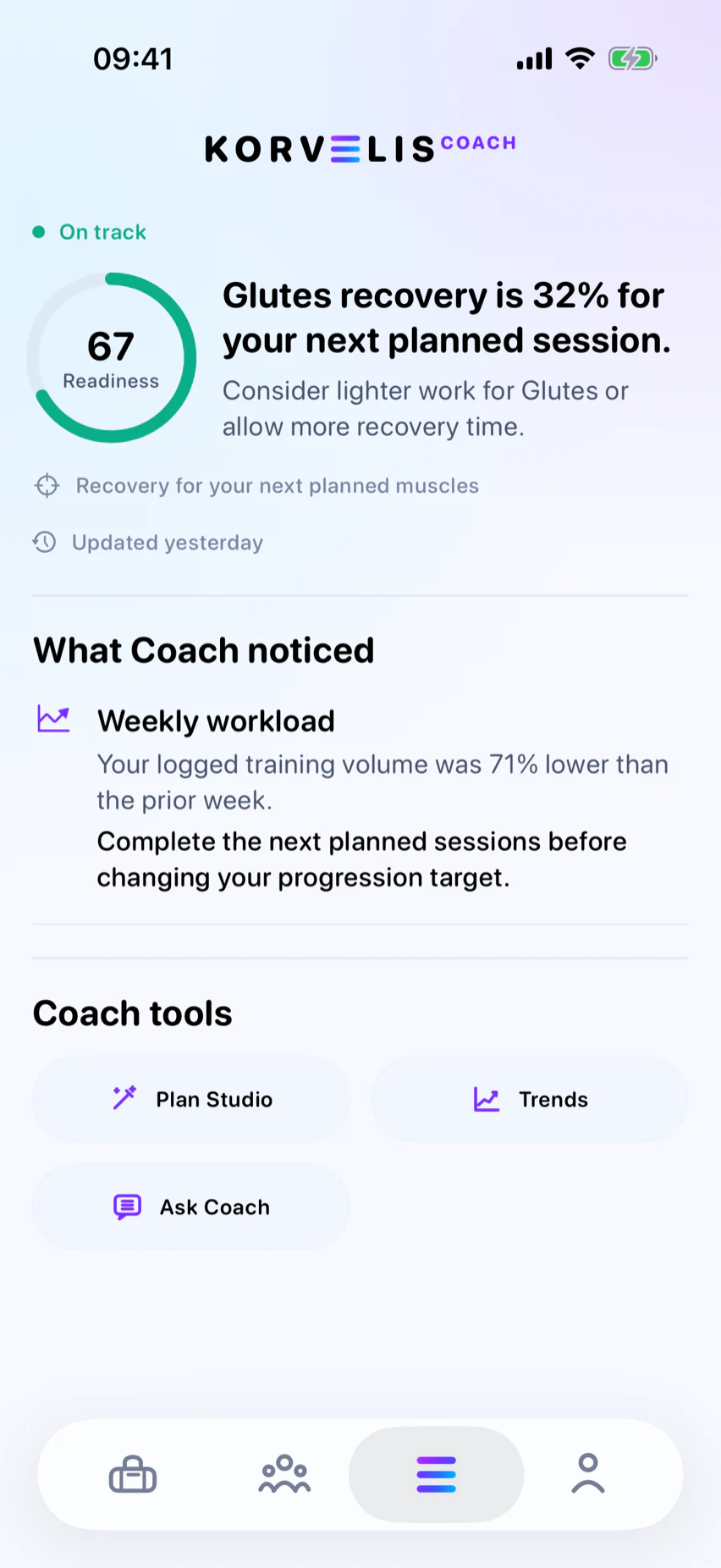 Coach: Evidence before advice.