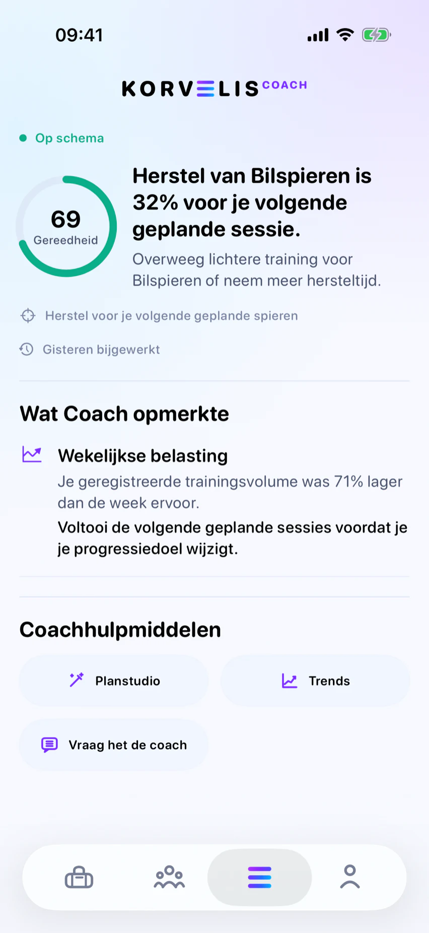 Coach: Eerst bewijs, dan advies.